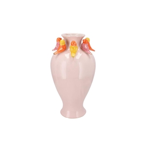 Bird Spring Vase Long Pink 23x23x42cm