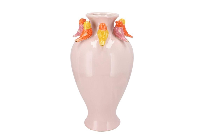 <h4>Bird Spring Vase Long Pink 23x23x42cm</h4>