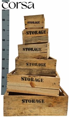 Houten Kisten Set Storage