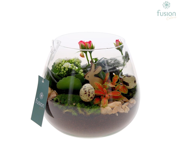 <h4>Green Bottle Abby Medium Pasen met arrangement</h4>