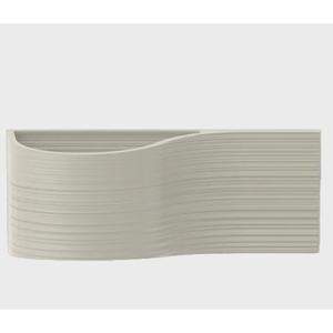VASO PAREDE LINEA 50 - A 20 x L 50 CM - 6,5 L CIMENTO