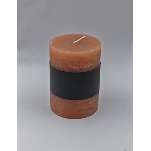 DF11-731280100 - Pillar candle Lucian d6.8xh9.5 rustic orange