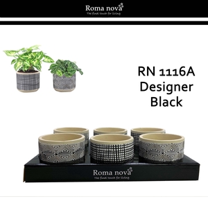 Dec Keramiek Rom 1116A  Designer Black (Ø11cm)