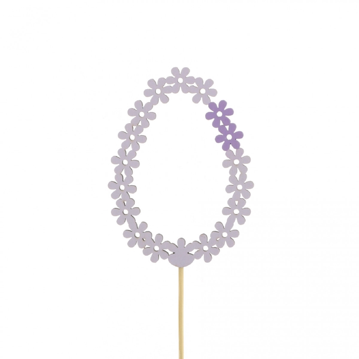 <h4>Pasen Bijsteker 50cm ei Floral 7,5cm</h4>