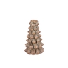 Concrete Golden Pine Tree Candle Holder 11x11x19cm