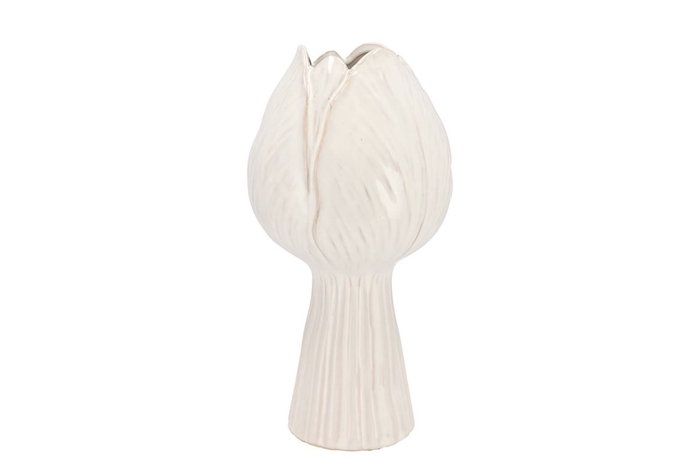 <h4>Tulip White Vase Tulip 17x17x32cm</h4>