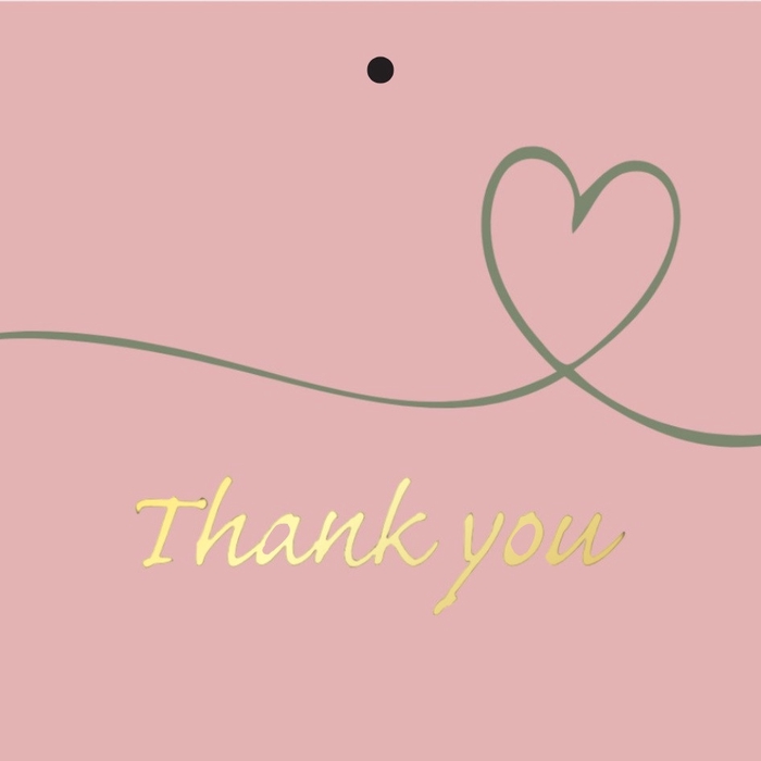 <h4>Labels Kaart 7*7cm x20 Thank you</h4>