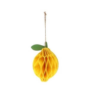 Decoration Deco hanging lemon d09*15cm