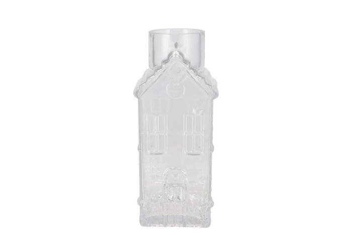 <h4>Mille Clear Vase House 13x13x30cm</h4>