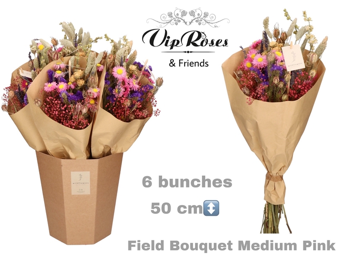 DRIED BOUQUET MEDIUM PINK