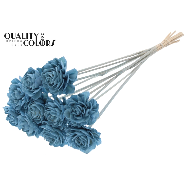 <h4>Shola Dahlia 6cm on stem Light Blue</h4>