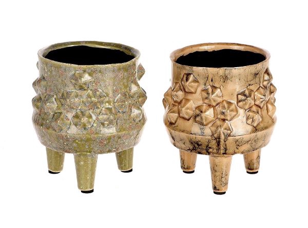 <h4>POT OAK RIDGE ON FEET 2ASS H14D12</h4>