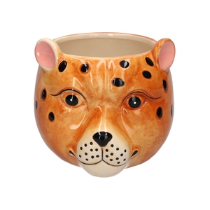 DF03-666650247 - Pot Tiger 18.4x16.3x14.2 brown