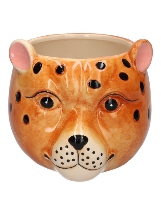 <h4>DF03-666650247 - Pot Tiger 18.4x16.3x14.2 brown</h4>