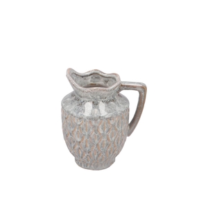 Inga Boa Grey Vase Active Glaze 18x14x21cm