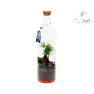 Green Bottle Fles Large Love met arrangement