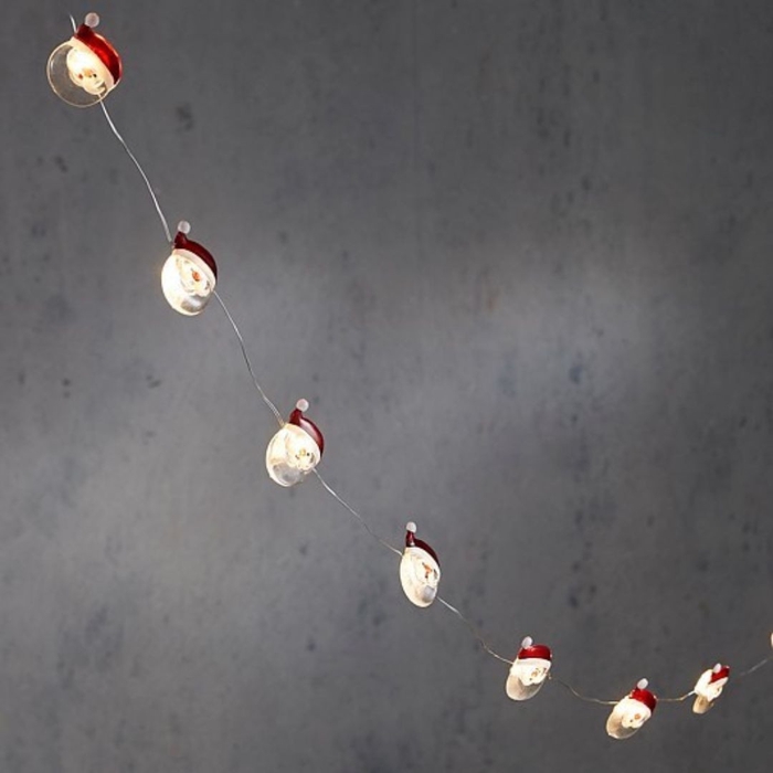 Kerst LED draad kerstman 12L 120cm+timer