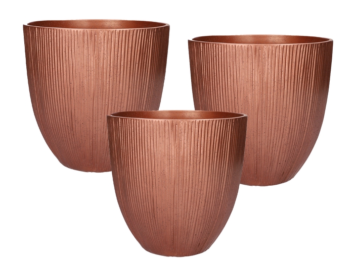 <h4>DF03-710636600 - Set/3 Pot Brase d33xh33 copper</h4>