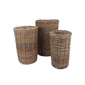 Rattan Ivy Natural Cilinder Set 3 23x40/27x45//34x