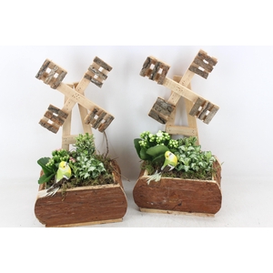 arr2 TD - Hout windmolen - roze/wit