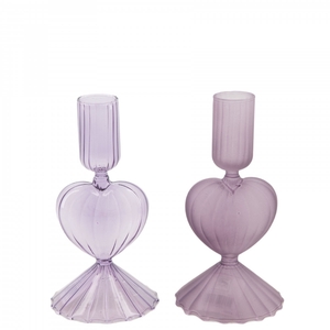 Valentine Candle holder heart d06*15cm