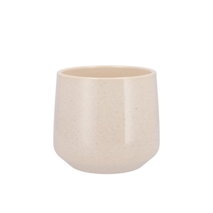 Ceramic Orchid Pot Berlin Beige Stone 14cm