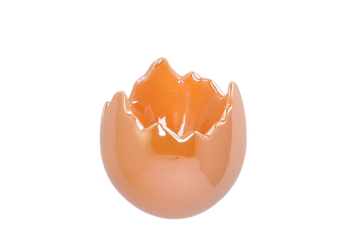 <h4>Easter Egg Pearl Peach Pot 10x10cm</h4>