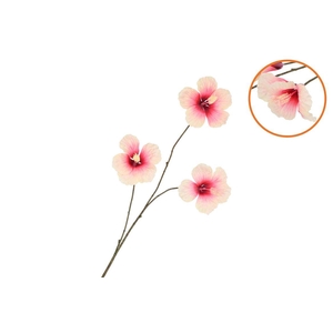 Silk Hibiscus Peach 85cm