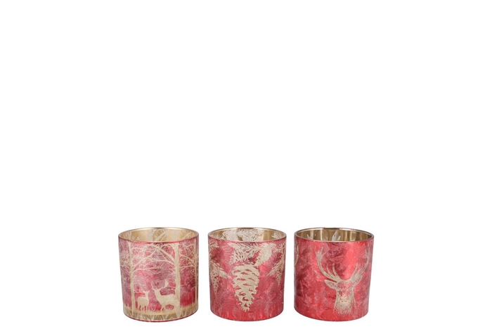 <h4>Ruby Jolly Pink T-light Ass 7x8cm</h4>