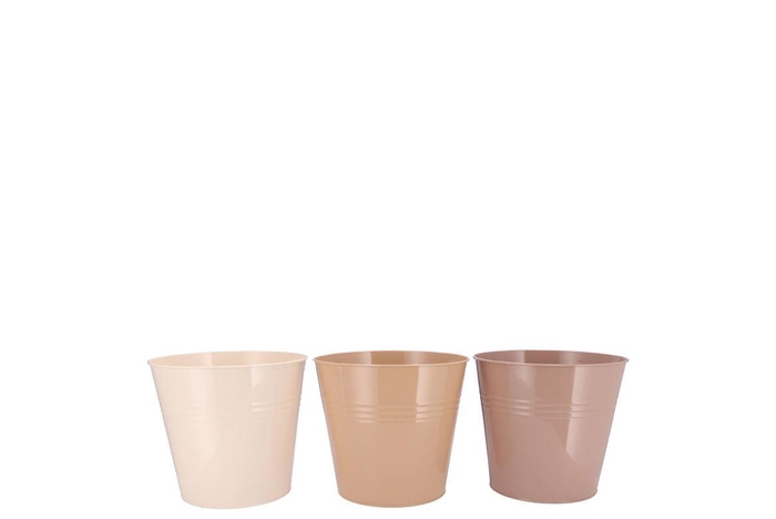 <h4>Zinc Natural Brown Mix Bucket Basic Ass 13x12x9cm</h4>