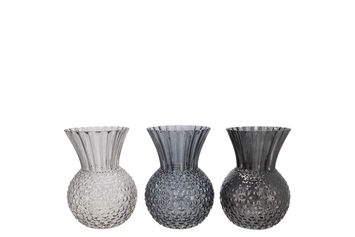 <h4>Senna Dutch Grey Mix Vase Ass 13x18cm</h4>