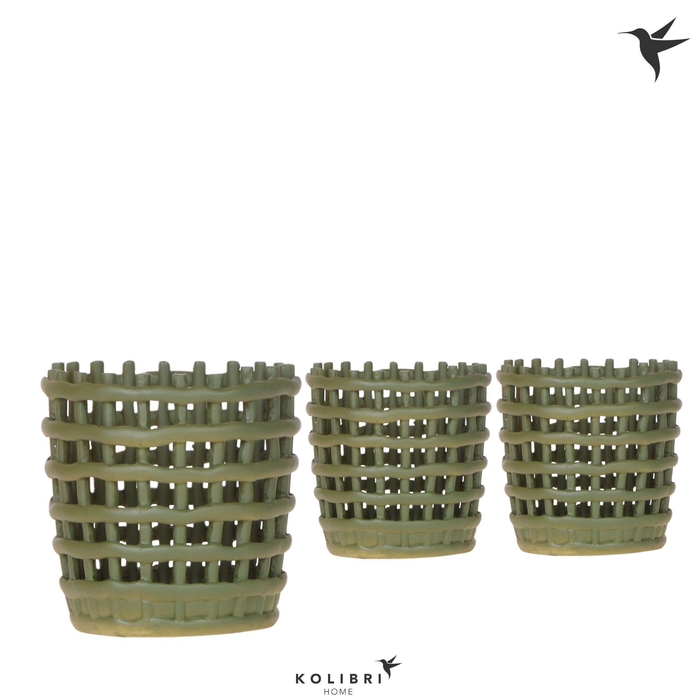 <h4>Kolibri Home Mesh pot green</h4>