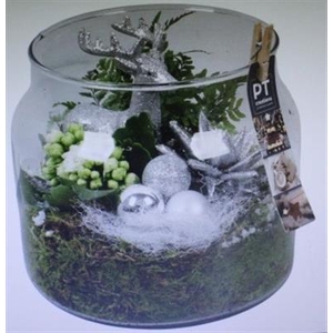 4406 WIT GLAS SNOEPPOT