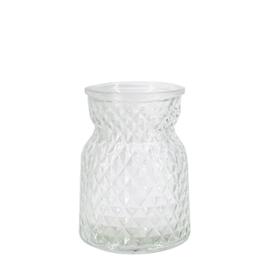 Glass boedapest vase d10 13 5cm