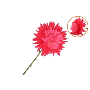 Silk Dahlia Pointy Red 65cm Nm
