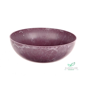 MELAMINE BOWL AUBERGINE ROUND H9 D25