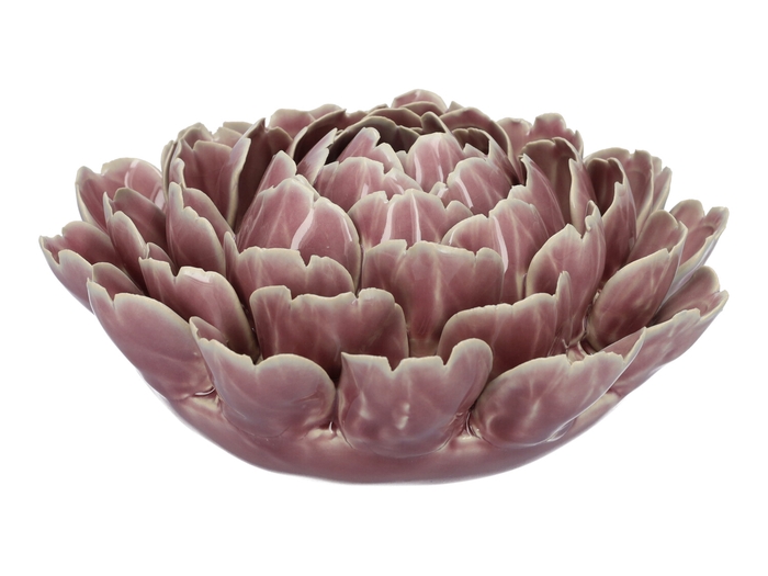 <h4>DF03-731111500 - Vase Lotus d28.5xh13 lilac</h4>