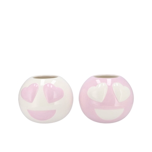 Smiley Lovely Dreamy Lila Mix Vase Ass 15x15x12cm