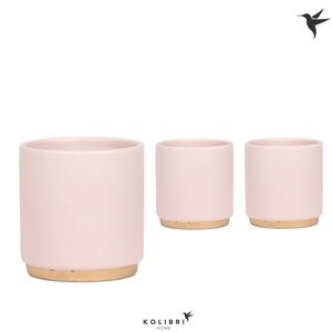 Kolibri Home gold foot pink 9cm