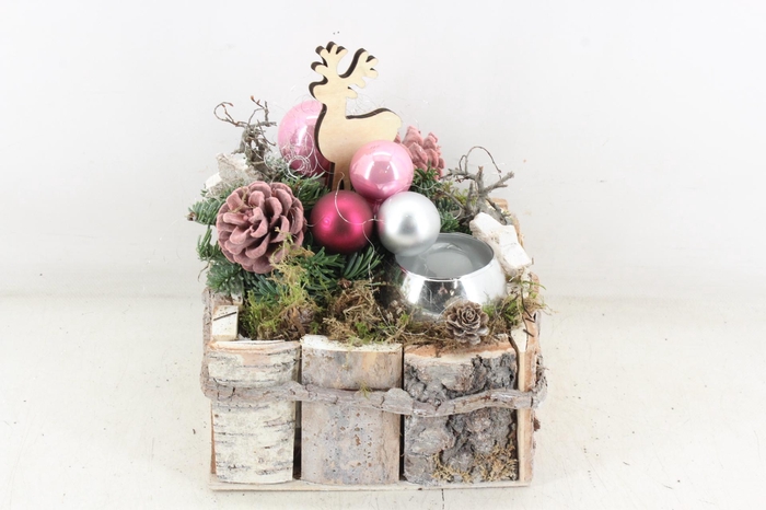 <h4>arr5 Kerst MB - Schors 4kant pastel 1 bolwax</h4>