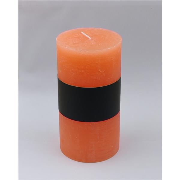 <h4>Pillar candle Lucian d6.8xh13 rustic salmon</h4>