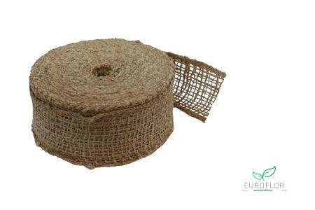 RIBBON NATURAL BURLAP L200W5