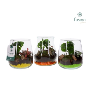 Glas mix met arrangement