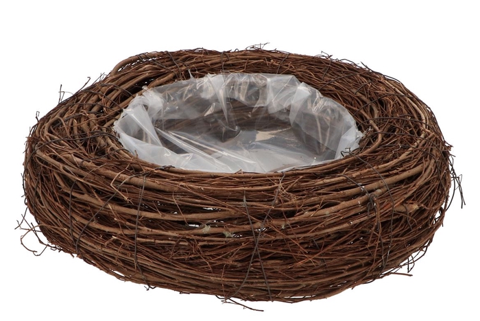 <h4>Wreath Elm Branches Planter Brown With Bottom 40cm</h4>