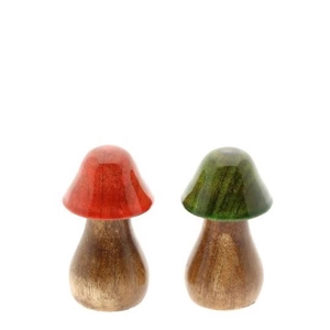Herfst Deco paddenstoel d05.5*9cm
