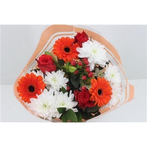 Boeket 3 Roos 3 Germini Oranje