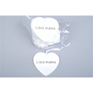 Hanger Lieve Mama Heart 24 Pcs