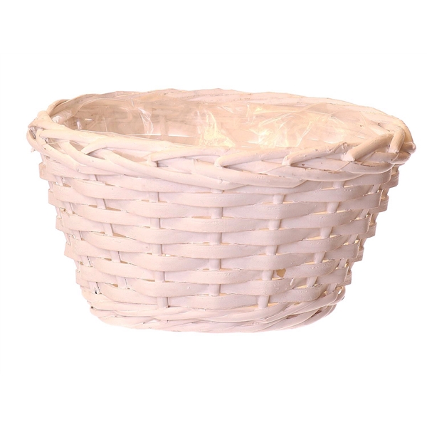 <h4>Basket Wellton d22xh12 white wood chip</h4>