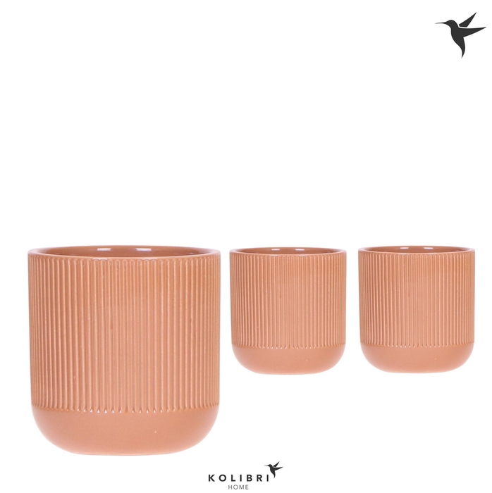 <h4>Kolibri Home Flare pot cognac</h4>