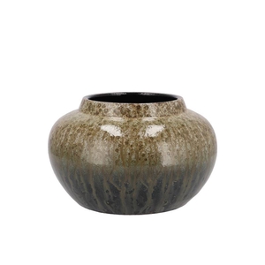 Jade Forest Green Vase Bol 23x14cm Nm